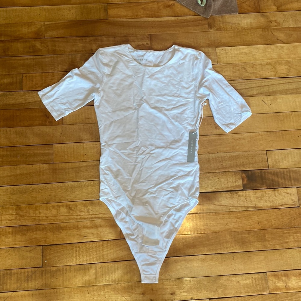 Everlane white t shirt bodysuit